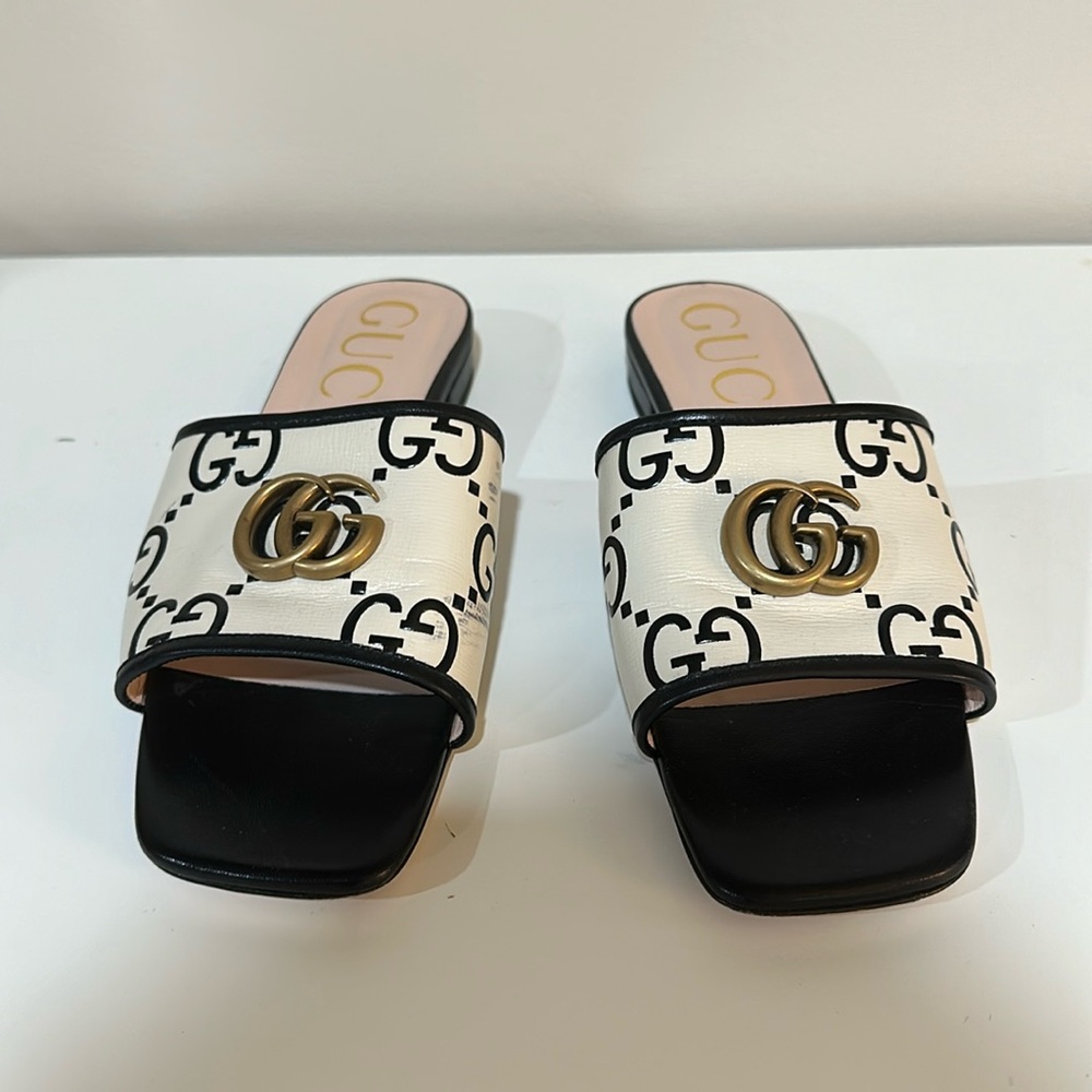 Gucci logo double G slides